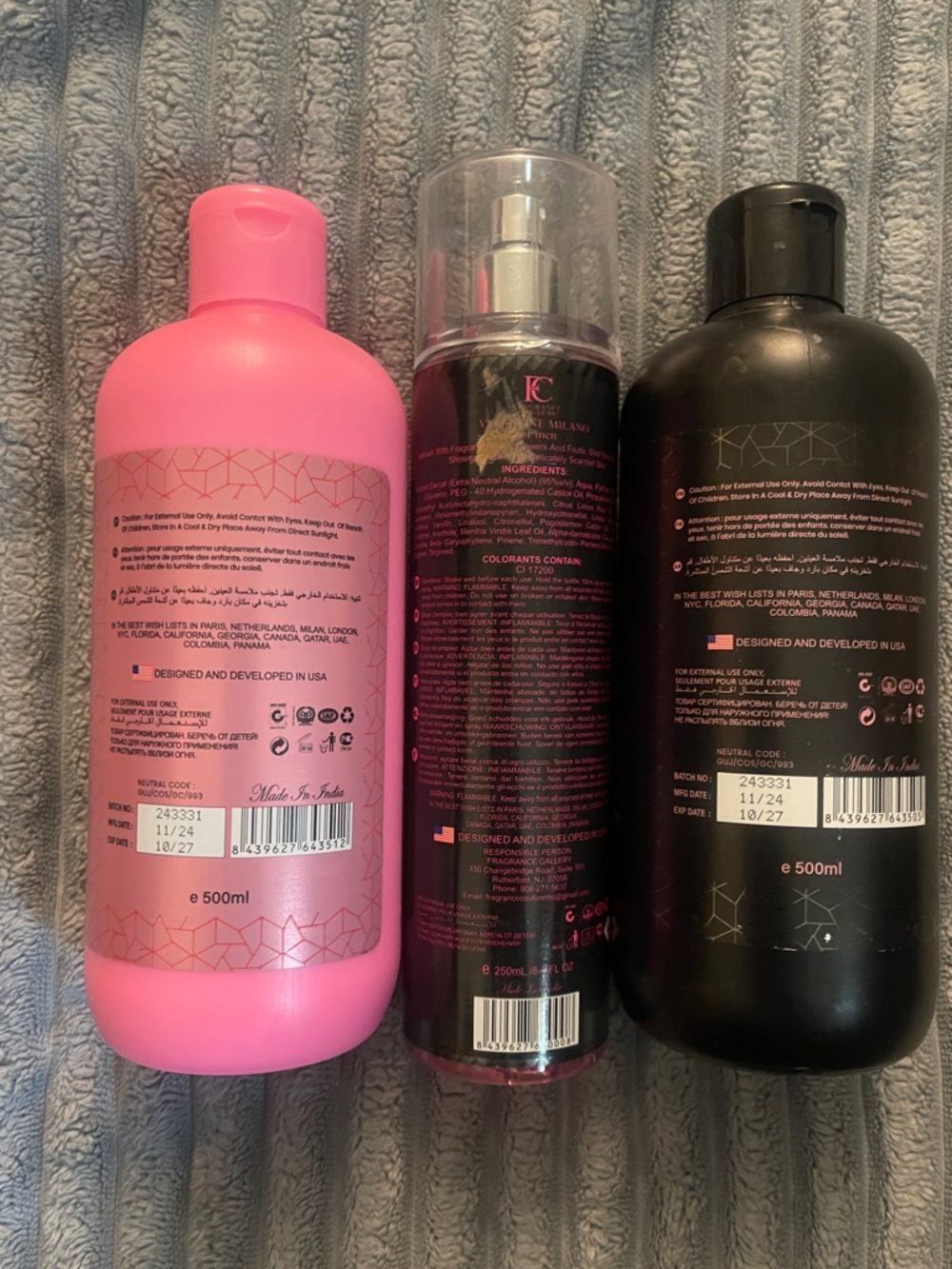 Valentine Milano Pink Hand & Body Lotion for Women and Men - Picture 2 of 2